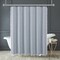 Americanflat 71x71 Woven Linen Shower Curtain with Tassel Accents - Includes 12 Grommets and Hooks - 100% Polyester